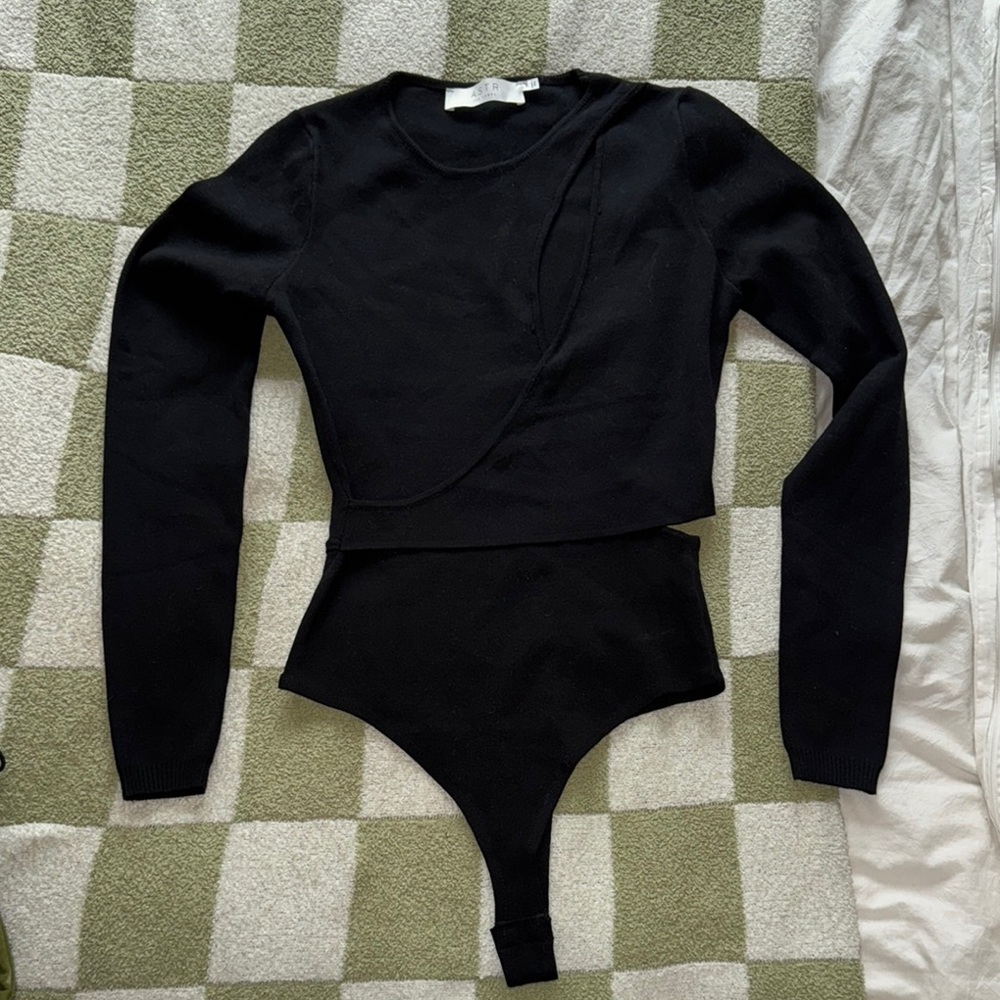 Black Long Sleeve Bodysuit
